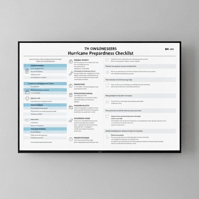 Detailed hurricane preparedness checklist for homeowners