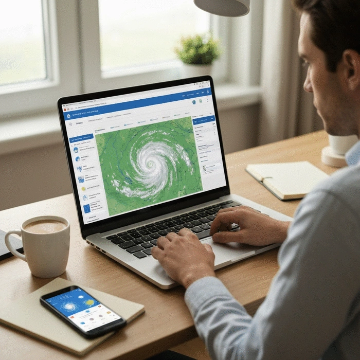 How to Track Hurricanes Safely Online