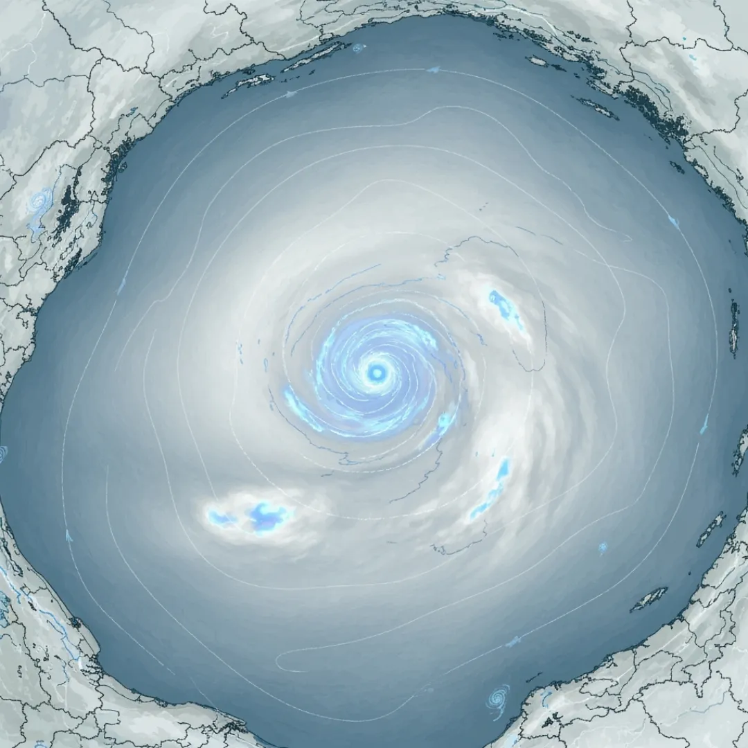 Hurricane Tracking Map Background